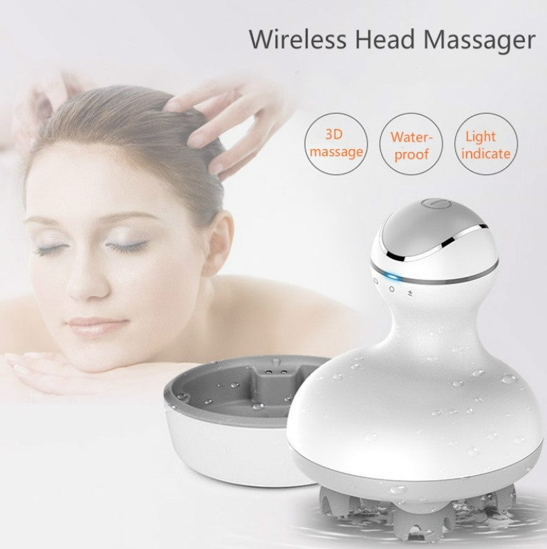 PeakHaven 3D Waterproof Wireless Electric Head Massager - Classic Style