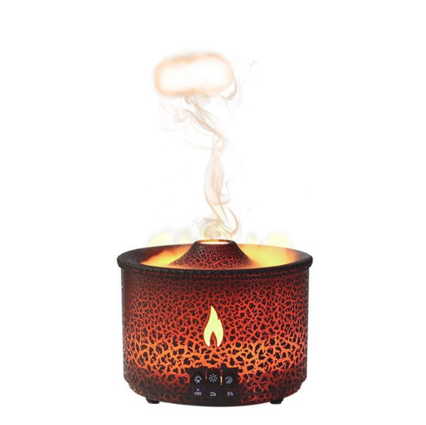 PeakHaven Flame aromatherapy machine remote control Humidifier Full Crack Fire Blue Remote Co