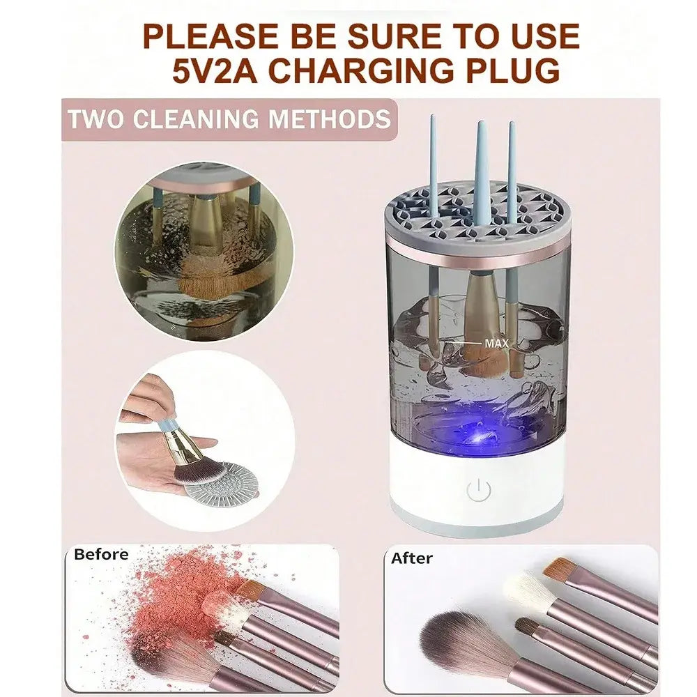PeakHaven™ Automatic Makeup Brush Cleaner